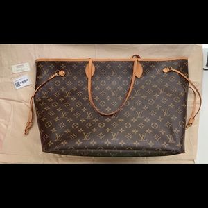 Authentic Louis Vuitton Neverfull GM & Organizer
